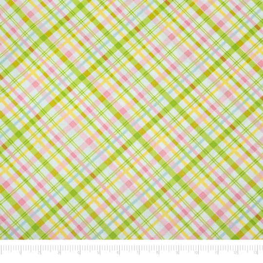 SINGER Colorful Plaid Cotton Fabric